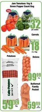 Boxer Jam tomatoes & green pepper offer