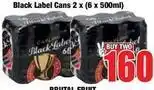 Boxer Carling - black label cans offer
