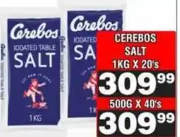 Advance Cash n Carry Cerebos Iodated Table Salt offer