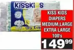Advance Cash n Carry Kiss Kids Diapers offer