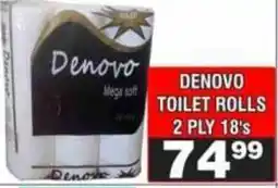 Advance Cash n Carry Denovo Toilet Rolls offer