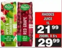 Advance Cash n Carry Rhodes Juice offer