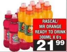 Advance Cash n Carry Rascal/Mr Orange Ready to Drink offer