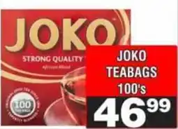 Advance Cash n Carry JOKO TEABAGS offer
