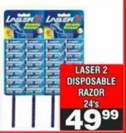 Advance Cash n Carry Laser 2 Disposable Razor offer