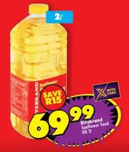 Shoprite Ritebrand Sunflower Seed Oil offer