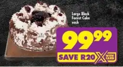 Shoprite Large Black Forest Cake offer