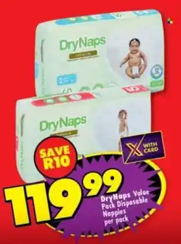 Shoprite DryNaps Value Pack Disposable Nappies offer