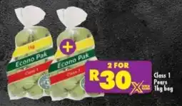 Shoprite Econo Pak Class 1 Pears offer