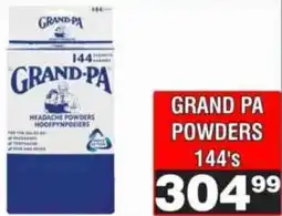 Advance Cash n Carry Grand Pa Powders offer