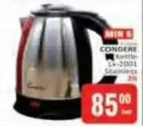KitKat Cash and Carry Condore Kettle Lx-2001 Stainless offer
