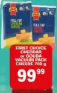 Giant Hyper First Choice Cheddar or Gouda Vacuum Pack Cheese offer