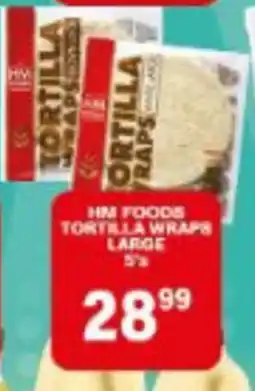 Giant Hyper HM Foods Tortilla Wraps Large offer