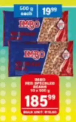 Giant Hyper IMBO RED SPECKLED BEANS offer