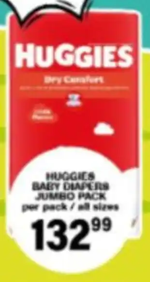 HUGGIES BABY DIAPERS