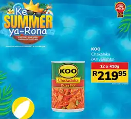 Jumbo Koo Chakalaka offer