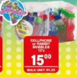 Giant Hyper Cellphone or Rabbit Bubbles offer