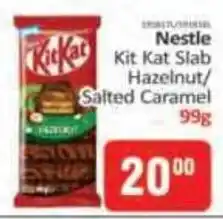 KitKat Cash and Carry Nestle Kit Kat Slab Hazelnut/Salted Caramel offer