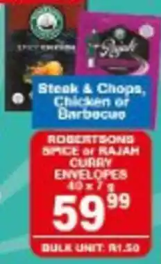 Giant Hyper Robertsons Spice of Rajah Curry Envelopes offer