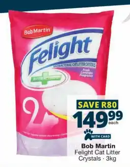 Checkers Bob Martin Felight Cat Litter Crystals offer