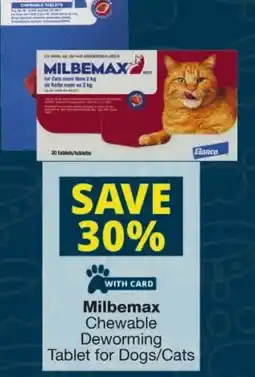 Checkers Milbemax Chewable Deworming Tablet for Dogs/Cats offer