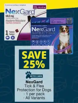 Checkers NexGard Tick & Flea Protection for Dogs offer
