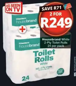 Checkers Checkers housebrand Toilet Rolls White offer