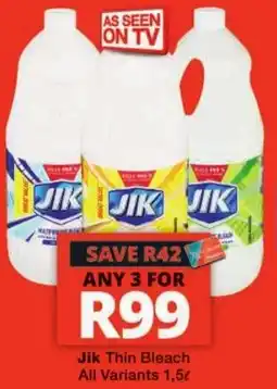 Checkers Jik Thin Bleach offer