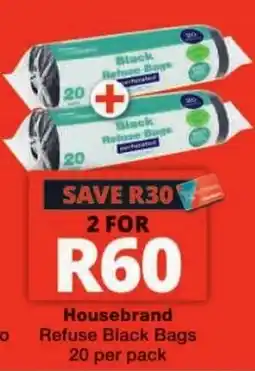 Checkers Housebrand Refuse Black Bags offer