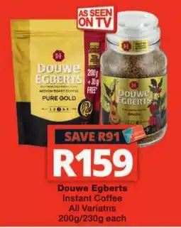 Checkers Douwe Egberts Instant Coffee offer