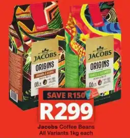 Checkers Jacobs Coffee Beans offer