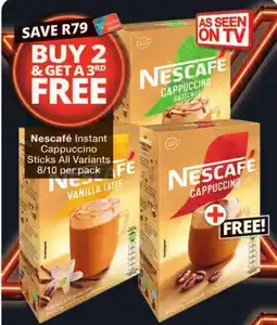 Checkers Nescafé Instant Cappuccino Sticks offer