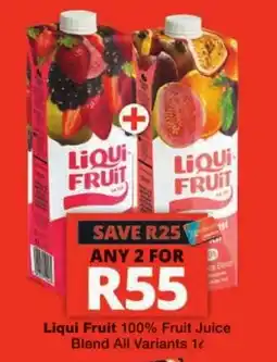 Checkers Liqui Fruit 100% Fruit Juice offer
