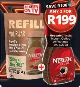 Checkers Nescafe Classic Instant Coffee offer