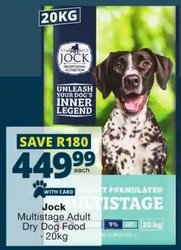Checkers Jock Multistage Adult Dry Dog Food offer