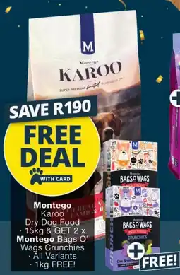 Checkers Montego Karoo Dry Dog Food offer