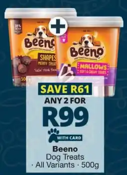 Checkers Beeno Dog Treats offer