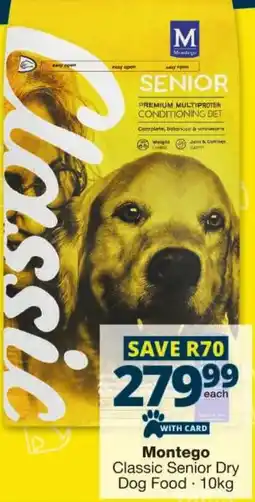 Checkers Montego Classic Senior Dry Dog Food offer