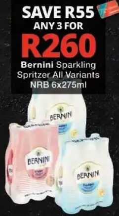 Checkers Bernini Sparkling Spritzer All Variants offer