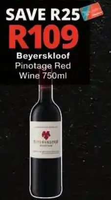 Checkers Beyerskloof Pinotage Red Wine offer