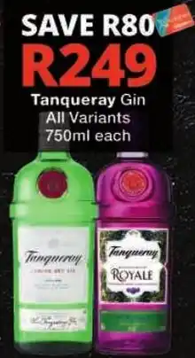 Checkers Tanqueray Gin offer