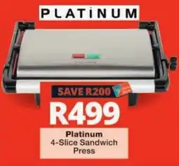 Checkers Platinum 4-Slice Sandwich Press offer