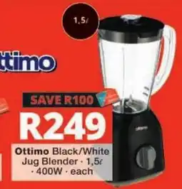 Checkers Optimo Black/White Jug Blender offer