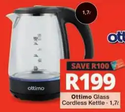 Checkers Ottimo Glass Cordless Kettle offer