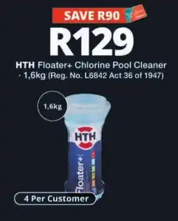 Checkers HTH Floater+ Chlorine Pool Cleaner offer