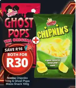 Checkers Simba Chipniks & Ghost Pops offer