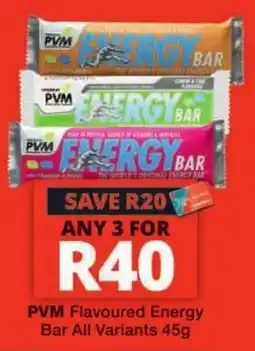 Checkers PVM Flavoured Energy Bar offer
