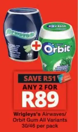 Checkers Wrigley's Airwaves/Orbit Gum offer