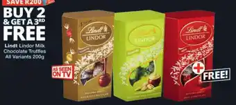 Checkers Lindt Lindor Milk Chocolate Truffles offer