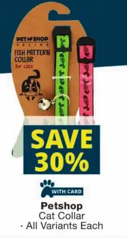 Checkers Petshop Cat Collar offer
